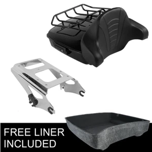 Chopped Trunk Luggage Rack Pad Fit For Harley Touring Street Glide 09-13 - Bild 1 von 12