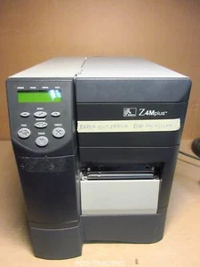 Zebra Z4M Plus Z4M00-300E-0030 300DPI Thermal LAN Label Printer PAPER OUT ERROR - Picture 1 of 3