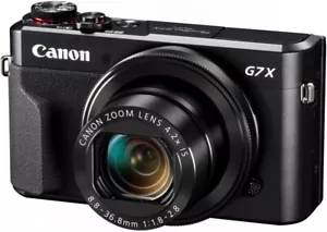 Canon Power Shot G7 X Mark II kompakte Digitalkamera Zoomobjektiv 4.2 schwarz... - Bild 1 von 8