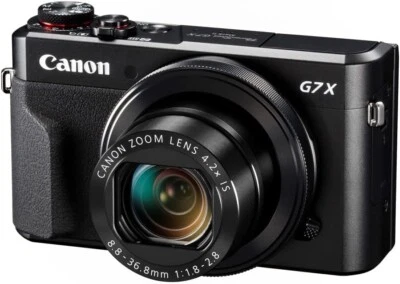 Canon Power Shot G7 X Mark II Compact Digital Camera Zoom Lens 4.2  Black Japan - Image 1 of 4