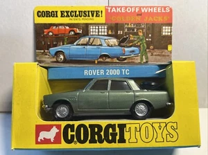 Mint! New! 1960’s Corgi no. 275 Rover 2000 TC W/ Take-off Wheels Great Britain - Picture 1 of 4