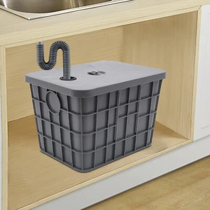 Separador de aceite-agua interceptor trampa grasa 50L restaurante cocina debajo del fregadero - Imagen 1 de 19