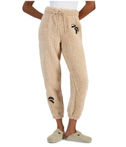 Crave Fame Womens Fleece Towel Patch Casual Jogger Pants - Picture 1 of 2