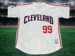 Cleveland Indians Rick Vaughn #99 Major League Movie Jersey White Men's 3XL - Picture 1 of 11