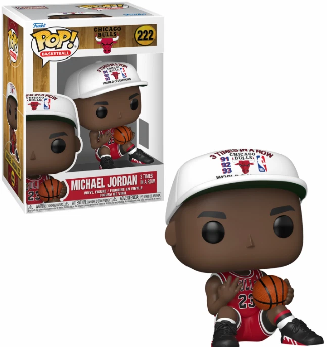 Funko Pop Michael Jordan Chicago Bulls 3x In a Row #222 w/ Protector PREORDER - Image 1 of 1