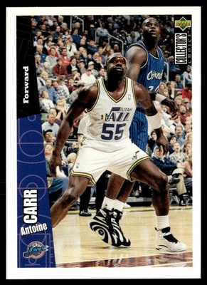 1996-97 Collector's Choice Antoine Carr Utah Jazz #154 - Image 1 of 2