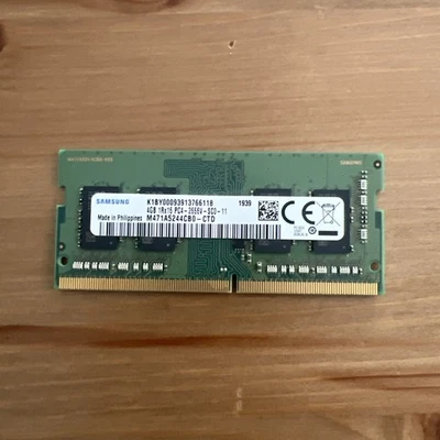 SAMSUNG 4GB DDR4 SODIMM 1Rx16 PC4-2666V M471A5244CB0-CTD Ram Stick - Image 1 of 2