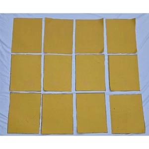 Nomex Made with Kevlar Smoke Fireproof Smoke Curtain Remnants 8" x 10" Yellow - Picture 1 of 11