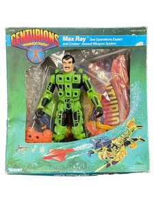 Kenner Centurions Max Ray with Cruiser COMPLETE 1986 in Original Box + Poster! - Picture 1 of 11