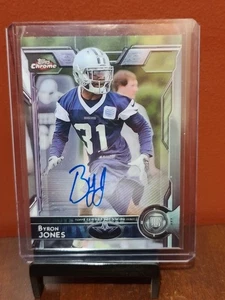2015 Topps Chrome Byron Jones Rookie RC Auto Dallas Cowboys - Picture 1 of 2