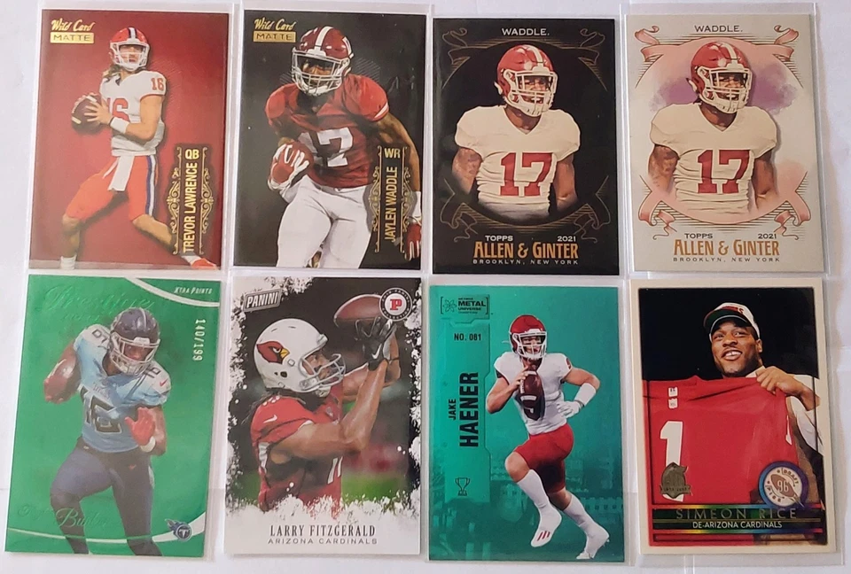 2021 Topps Allen & Ginter's X Jaylen Waddle Topps SKYBOX Panini WILD CARD.   - Image 1 of 4