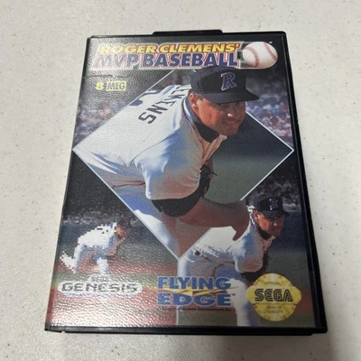 Roger Clemens' MVP Baseball (Sega Genesis, 1992) Flying Edge CIB Complete Game - Image 1 of 4