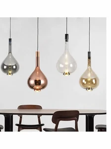 Modern Clear Glass Pendant Lamp.  Available Clear frost model. - Picture 1 of 9