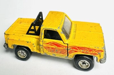 TOMY TOMICA 1978 POCKET CARS CHEVROLET PICK UP TRUCK OPENING DOORS YELLOW F44 - Image 1 of 4