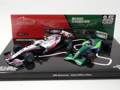 Minichamps Jordan 191 Haas VF-21 Schumacher belgian GP 1991 2021 1/43 512213247 - Immagine 1 di 3
