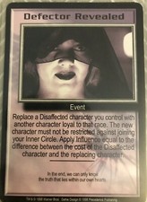 BABYLON 5 B5 CCG Great War PROMO Card DEFECTOR REVEALED Event RARE