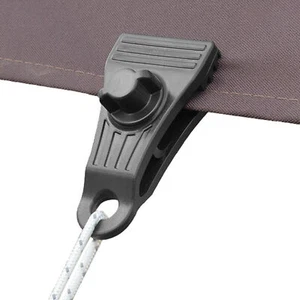 Tent Tarp Tarpaulin Clips Clamps Heavy Duty Reusable Buckle Camping Tool - Foto 1 di 15