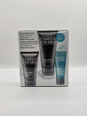Clinique for Men 3 Piece Starter Kit Daily Intense Hydration New in Sealed Box - Image 1 of 4