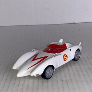 Hot Wheels Plastic 7" Speed Racer White 2008 Vehicle Friction - Picture 1 of 6