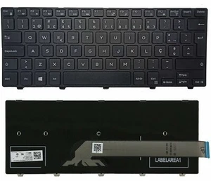 New PORTUGESE Português keyboard Dell 3441 3443 3446 3451 3458 7447 5447 5451 - Picture 1 of 3