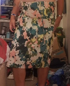 LADIES PRIMARK SKIRT OR DRESS-L-HIGH WAIST SKIRT OR SLEEVELESS DRESS-FLORAL - Picture 1 of 12