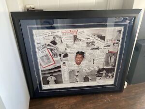 JOE DIMAGGIO “YANKEE CLIPPER” AUTOGRAPHED SIGNED LITHOGRAPH LIMITED EDITION AP56