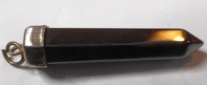 Hermoso Colgante Curado Hematita Facetado Poderes Curativos Lágrima Tono Plateado 1,25 - Imagen 1 de 7