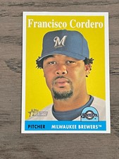 2007 Topps Heritage SP Francisco Cordero #40 Milwaukee Brewers 