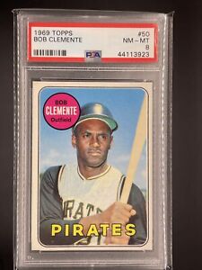 1969 Topps Roberto Bob Clemente #50 PSA 8 NM-MT Pittsburgh Pirates 06434790