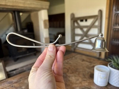 Bell Shaped Candle Snuffer Metal with Detailed Handle  23cm Long - Vintage - Image 1 of 4