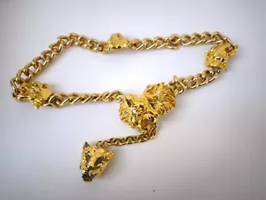 Cinturón de pasarela dorado vintage Gianni Versace F/W 1992 - Imagen 1 de 15