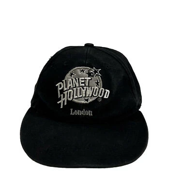 Gorra de colección Planet Hollywood London con correa trasera negra 1991 bordada Foto 1 de 4