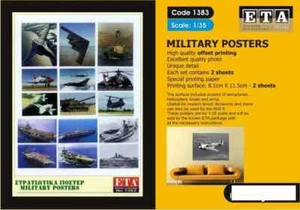 Carteles militares modernos/segunda Guerra Mundial ETA Diorama 1/35, 1/24, 1/16 (2 hojas) - Imagen 1 de 1