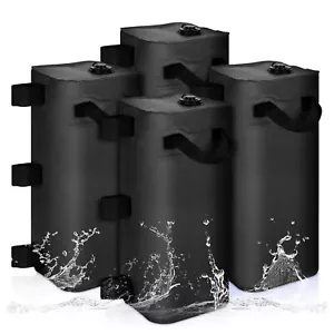 4Pcs 25L Canopy Water Weight Bag Waterproof Windproof Rectangle Heavy Duty - Picture 1 of 27
