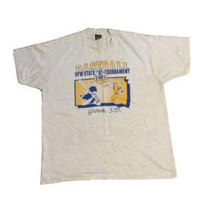 1993 VFW STATE “A” TOURNAMENT GROTON S.D. Size XL. Fruit Of The Loom BEST tag - Picture 1 of 8