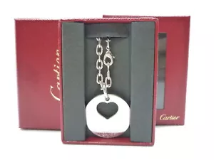 Echt Cartier Taschenanhänger Herzmotiv Silber #36636244 - Bild 1 von 6