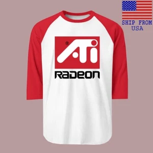 ATI Radeon Herren Raglan Rot Größe S-2XL - Bild 1 von 1