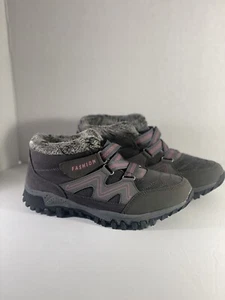 Modische Schneeschuhe Damen Gr. 8,5 warme Stiefel Sport rutschfeste Wanderschuhe EUC - Bild 1 von 14