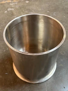 USED- 12"x12" Stainless Steel Sanitary Tri-Clamp Collection Pot w/ Welded Bottom - Picture 1 of 3