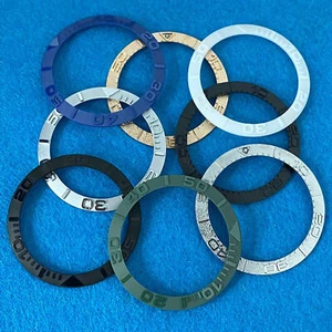 38MM Ceramic Bezel Convex Watch Ring Insert for 40MM Mens Wristwatch - Picture 1 of 20