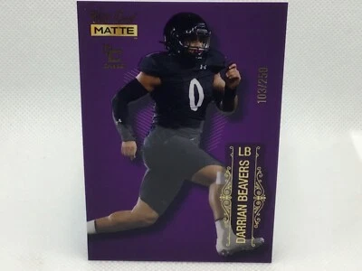 DARRIAN BEAVERS 2022 Wild Card Matte Chase Purple /250 #27 Cincinnati /Giants RC - Image 1 of 2