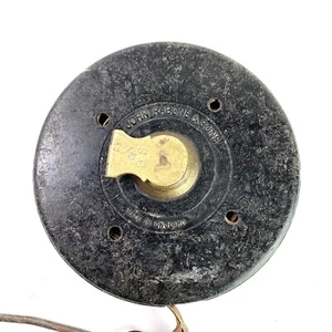 Vintage Hard Black Plastic John Rabone & Sons OS Linen Tape Measure - Picture 1 of 11