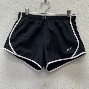 Nike Tempo Girls Youth Medium Shorts Athletic Running Sport Black Drawstring Run - Picture 1 of 7