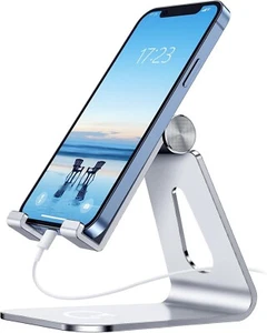 Gritin Phone Stand, Adjustable Phone Holder Stand Dock - Full Aluminum Desktop U - Picture 1 of 6