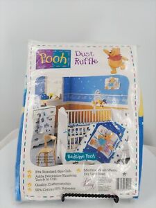 Winnie The Pooh DUST RUFFLE "Bedtime Pooh" NEW in package Standard Crib Size