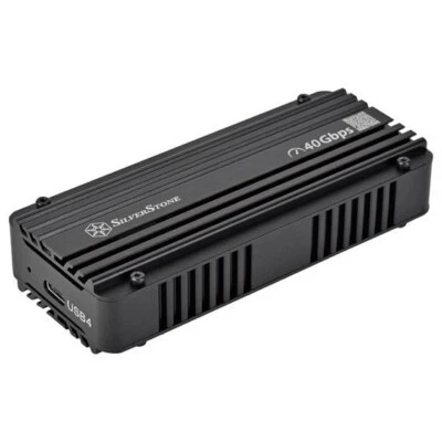 Silverstone SST-MS12B-40G Active Cooling USB4 NVMe M.2 SSD Enclosure - Image 1 of 4