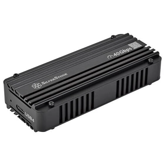 Silverstone SST-MS12B-40G Active Cooling USB4 NVMe M.2 SSD Enclosure - Image 1 of 4