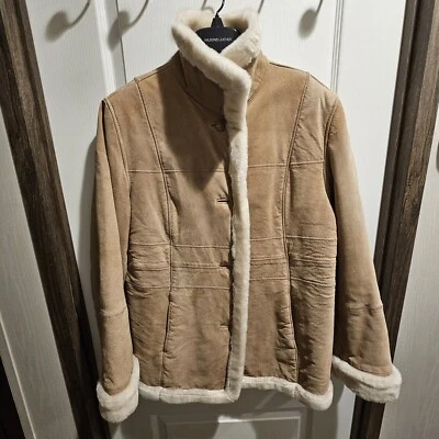 Gallery Leather Jacket Womens Western Tam Fur Jackson Hole Rancher Large - Image 1 of 4