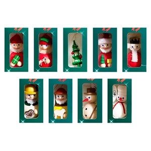 Baumbehang Wood Christmas Ornament Germany 3" Hand Painted Richard Glasser - Picture 1 of 49
