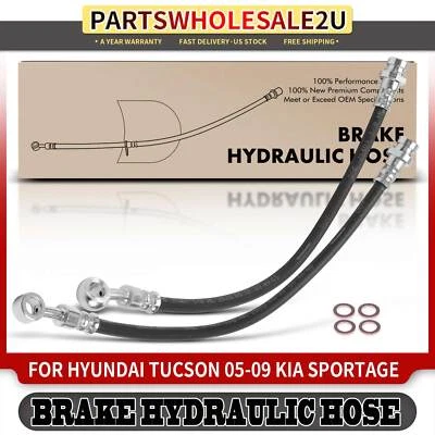 2x Manguera hidráulica de freno trasero para Hyundai Tucson 2005-2009 Kia Sportage 2005-2010 Foto 1 de 4